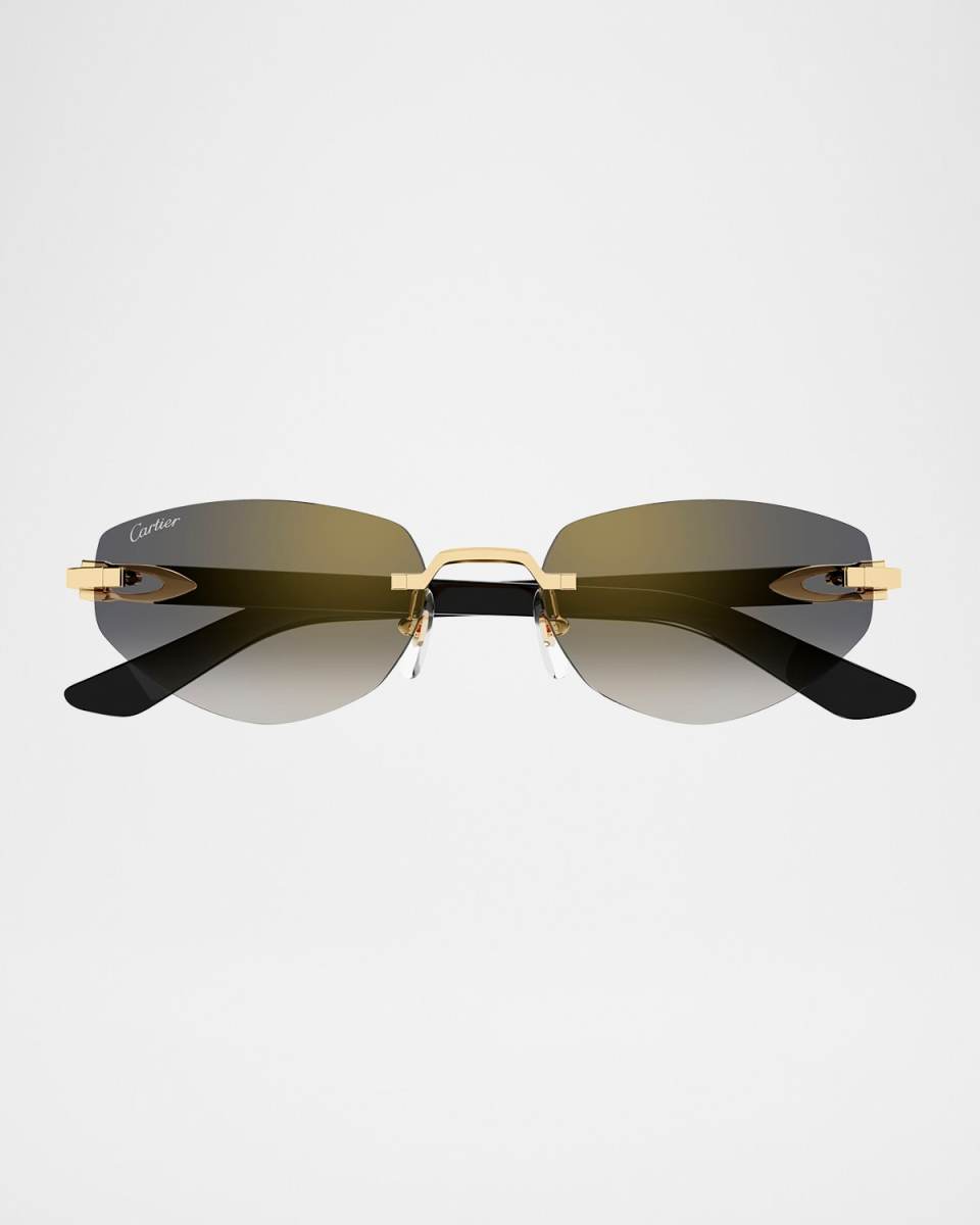 C Decor Cat-Eye Metal Sunglasses